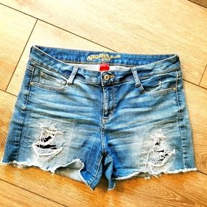 denim shorts